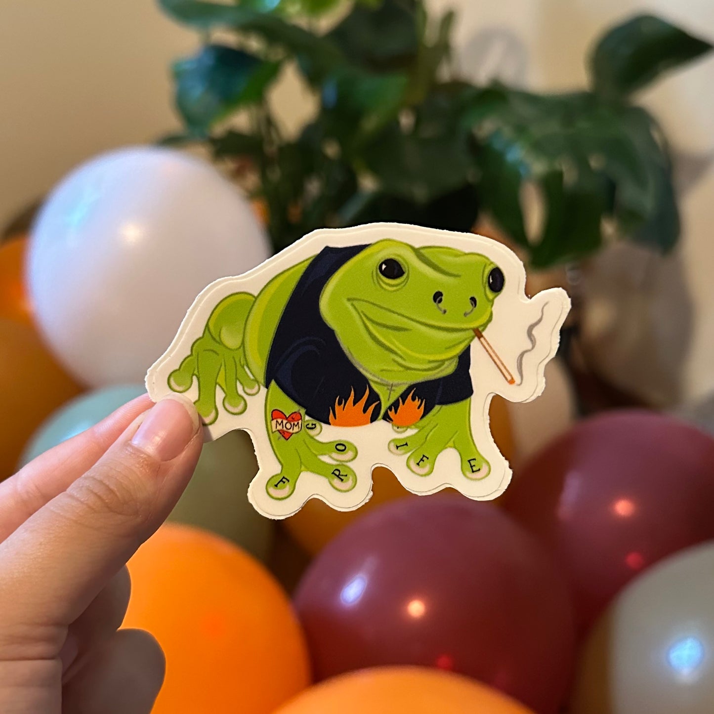 Frog Life Sticker